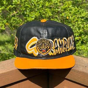 Vintage Grambling Tigers Leather Hat